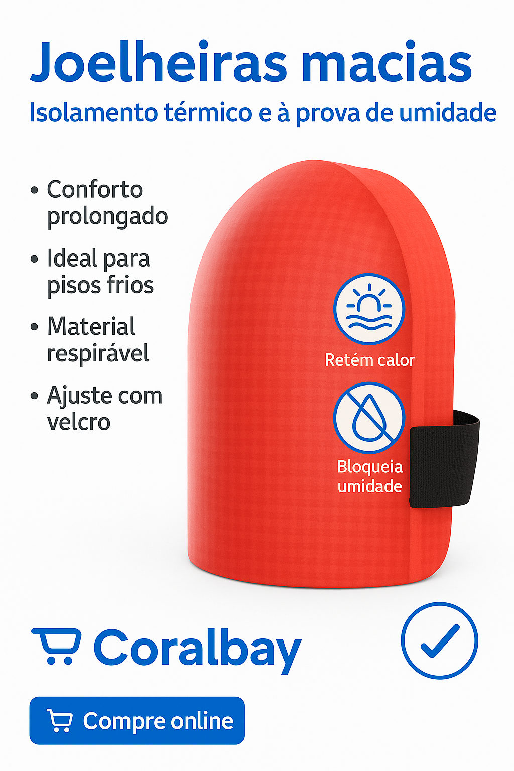 proteção para joelho, ferramentas de trabalho 2 peças