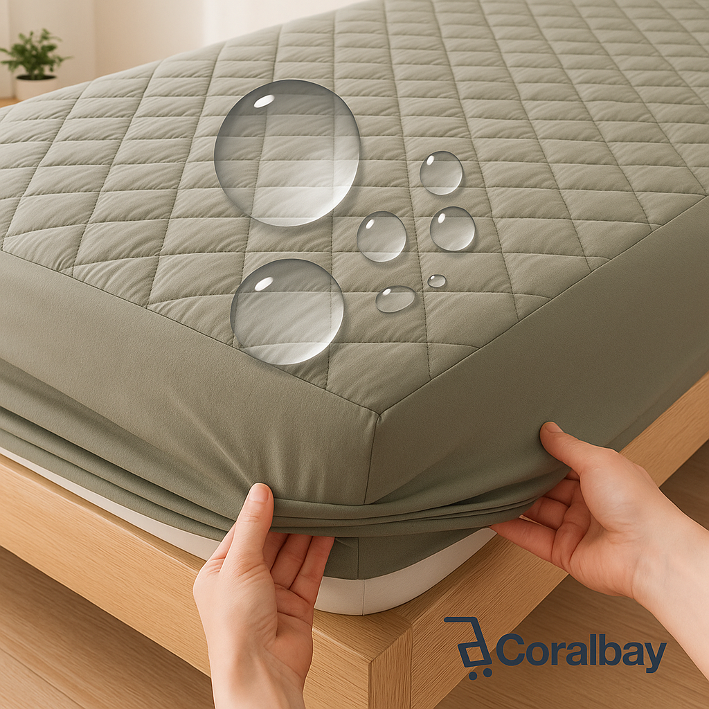 Capa de colchão impermeável com lençol elástico protetor de colchão