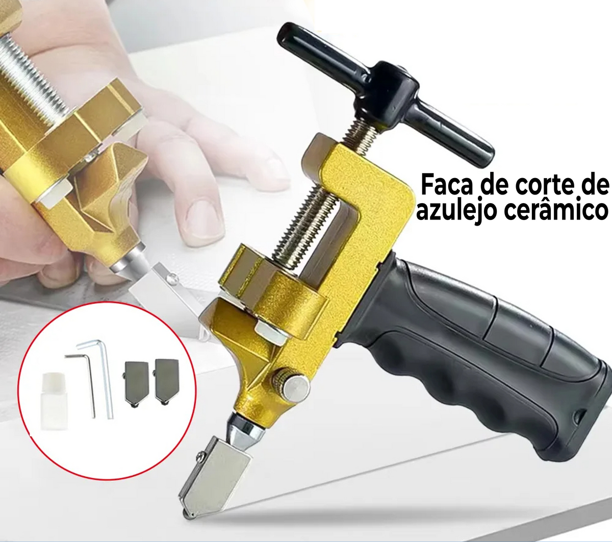 Cortador de vidro de diamante 2 em 1 de alta qualidade.